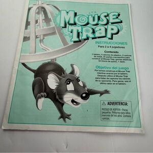 Mouse Trap 1994 Milton Bradley Instruction Manual Spanish